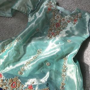 Pakistani  fabric silk dress